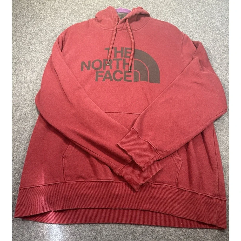 The North Face‎ Men's Drew Peak Overhead Pullover Logo Hoodie XL Red